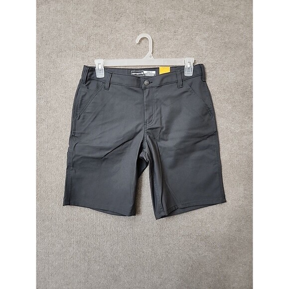 Carhartt Pants - Carhartt Rugged Flex Loose Fit Canvas Work Shorts Womens 12 Gray NEW